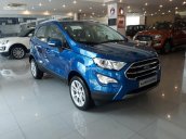 Cần bán xe Ford Ecosport Titanium đời 2018 màu xanh, hỗ trợ trả góp 90%, giao xe ngay