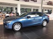 Bán Mazda 3 sản xuất năm 2018, màu xanh lam, trả trước 219tr lấy xe, mới 100%