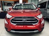 Bán xe Ford Ecosport năm 2018 màu đỏ, giá 640 triệu, hỗ trợ trả góp lên tới 90%, KM tiền mặt, phim, sàn, BH thân vỏ