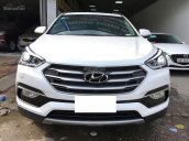 Cần bán Hyundai Santa Fe 2.4 AT đời 2018, màu trắng số tự động 