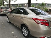 Bán Toyota Vios 1.5 G, số tự động máy CVT, sản xuất tháng 11-2016, màu vàng cát, nội thất kem cực mới, xe chính chủ