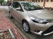 Bán Toyota Vios 1.5 G, số tự động máy CVT, sản xuất tháng 11-2016, màu vàng cát, nội thất kem cực mới, xe chính chủ