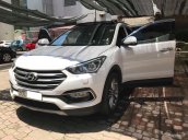 Cần bán Hyundai Santa Fe đời 2016, màu trắng