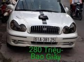 Bán Hyundai Sonata 2002, màu trắng, xe nhập giá cạnh tranh