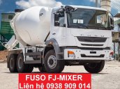 Bán xe bồn trộn 7 khối Nhật Bản Mitsubishi Fuso FJ-Mixer tại Long An, Tiền Giang, Bến Tre