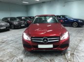 Bán xe Mercedes C200 đỏ 2018 chính hãng, trả trước 450 triệu nhận xe ngay