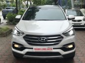 Bán xe Hyundai Santa Fe full xăng đời 2016, màu trắng