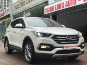 Bán xe Hyundai Santa Fe full xăng đời 2016, màu trắng