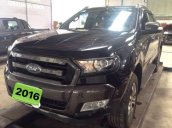 Bán Ford Ranger Wildtrak 3.2L 4x4AT sản xuất 2016, màu đen 