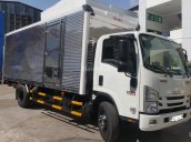 Bán xe tải Isuzu NQR75M đời 2018, thùng dài 6m1, màu trắng, giá xe 805tr