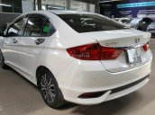 Bán Honda City TOP 1.5CVT màu trắng, số tự động vô cấp sản xuất cuối 2017, biển Bình Dương, lăn bánh 14000km