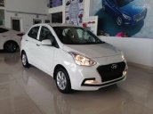 Hỗ trợ mua xe trả góp lên đến 80% giá trị xe khi mua chiếc Hyundai Grand i10 sedan 1.2 MT base, sản xuất 2018, màu trắng