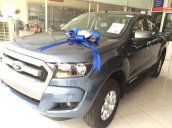 Bán xe Ford Ranger XLS MT màu xanh thiên thanh, giao xe ngay, hỗ trợ vay 80%