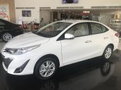 Cần bán Toyota Vios G đời 2018, màu trắng, giao ngay, khuyến mãi hấp dẫn, hỗ trợ trả góp lãi suất 0.33%