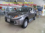 Bán xe bán tải Mitsubishi Triton 2017, màu xám, nhập khẩu, trả góp 90%xe, LH: Lê Nguyệt: 0911.477.123- 0988.799.330