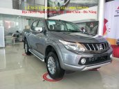 Bán xe bán tải Mitsubishi Triton 2017, màu xám, nhập khẩu, trả góp 90%xe, LH: Lê Nguyệt: 0911.477.123- 0988.799.330