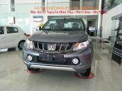 Bán xe bán tải Mitsubishi Triton 2017, màu xám, nhập khẩu, trả góp 90%xe, LH: Lê Nguyệt: 0911.477.123- 0988.799.330