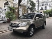 Cần bán lại xe Honda CR V 2.4AT sản xuất năm 2011, xe gia đình, màu vàng cát
