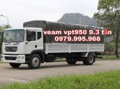 Bán xe Veam VPT950 9.3 tấn, cabin kép, thùng dài 7.6m, tiêu chuẩn Euro 4, giá rẻ