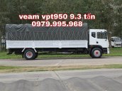 Bán xe Veam VPT950 9.3 tấn, cabin kép, thùng dài 7.6m, tiêu chuẩn Euro 4, giá rẻ