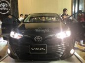 Bán Toyota Vios 1.5G sản xuất năm 2018, màu đen, giá chỉ 606 triệu, KM lớn phụ kiện