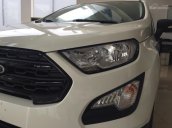 Bán Ford Ecosport Ambitene màu trắng sản xuất năm 2018, hỗ trợ bảo hiểm thân vỏ, gói phụ kiện, L/h: 0963483132