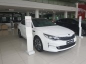 Bán xe Kia Optima 2.0 GATH 2018, màu trắng, hỗ trợ trả góp đến 90%, lãi suất ưu đãi 0975510999