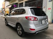 Bán Hyundai Santa Fe màu bạc 2012, máy dầu, full option, số tự động nhập khẩu