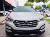 Cần bán lại xe Hyundai Santa Fe 2.2 năm 2014, màu bạc