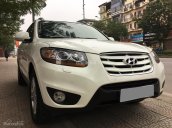 Gia đình muốn bán Hyundai Santafe màu trắng 2012, AT, dầu, full option. Xe gia đình đập thùng mới