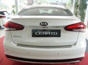 Bán Kia Cerato 2.0 2018 màu trắng, mới 100%, chỉ trả trước 160 triệu là lấy xe về, hỗ trợ vay ngân hàng 90% giá trị xe