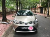 Toyota Vios 1.5 G, số tự động, sản xuất tháng 12-2014 màu vàng cát nội thất đen cực mới, xe chính chủ chạy chuẩn 33999km