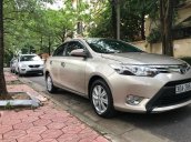 Toyota Vios 1.5 G, số tự động, sản xuất tháng 12-2014 màu vàng cát nội thất đen cực mới, xe chính chủ chạy chuẩn 33999km