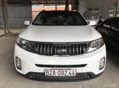 Bán Kia New Sorento GATH 2.4AT màu trắng camay, số tự động, máy xăng, sản xuất 2018, lăn bánh đúng 3700km