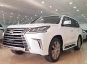 Bán Lexus LX570 xuất Mỹ, sản xuất năm 2018 màu trắng, nội thất nâu đỏ, xe nhập khẩu nguyên chiếc, mới 100%