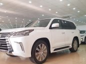 Bán Lexus LX570 xuất Mỹ, sản xuất năm 2018 màu trắng, nội thất nâu đỏ, xe nhập khẩu nguyên chiếc, mới 100%