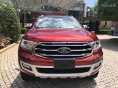 Bán Ford Everest 2.0 Biturbo 2018 mới 100% màu đỏ mận, giá tốt, hỗ trợ trả góp lãi suất cố định trong 3 năm