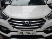 Bán Hyundai Santa Fe 2.2 AT đời 2017, màu trắng
