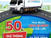 Bán Isuzu QKR khuyến mãi 50% thùng nhà máy xe có liền