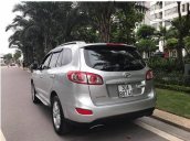 Bán xe Hyundai Santa Fe SLX AT Đk 2010, màu ghi bạc, biển Hà Nội