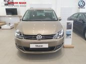 Bán Volkswagen Sharan màu đồng - xe gia đình cao cấp, nhập khẩu Châu Âu, hỗ trợ trả góp 90%, hotline 090.898.8862