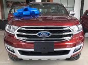 Cần bán xe Ford Everest Titanium 2.0L 4x4 AT sản xuất 2018, màu đỏ, xe nhập