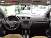 Bán xe Volkswagen Polo Sedan, màu xanh dương chính hãng, trả góp 90% nhận xe ngay/ hotline: 090.898.8862