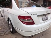 Bán xe Mercedes C200 AT 2008, màu trắng, giá tốt