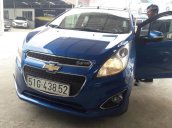 Bán Chevrolet Spark Ltz 1.0AT, màu xanh Tiger, sản xuất 2014 biển Sài Gòn