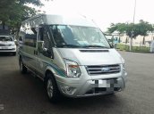 Cần bán xe Ford Transit Luxury 2016, máy dầu màu bạc, 16 chỗ, mâm đúc