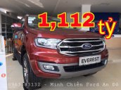 Giao ngay Ford Everest Trend 2.0 AT 4x2 AT đời 2018 màu đỏ, hỗ trợ trả góp 80%