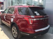 Bán xe Ford Explorer 2.3L Ecoboost Limited form 2018, màu đỏ, xe nhập, hỗ trợ trả góp