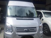 Bán Ford Transit MD lên Luxury sản xuất năm 2017, màu bạc xe gia đình, giá tốt