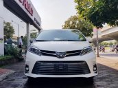 Bán ô tô Toyota Sienna 3.5 Limited Model 2018, màu trắng nội thất nâu, mới 100%